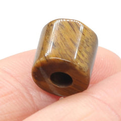 Natural Stone Cylindrical Beads 9mm, Hole 4mm