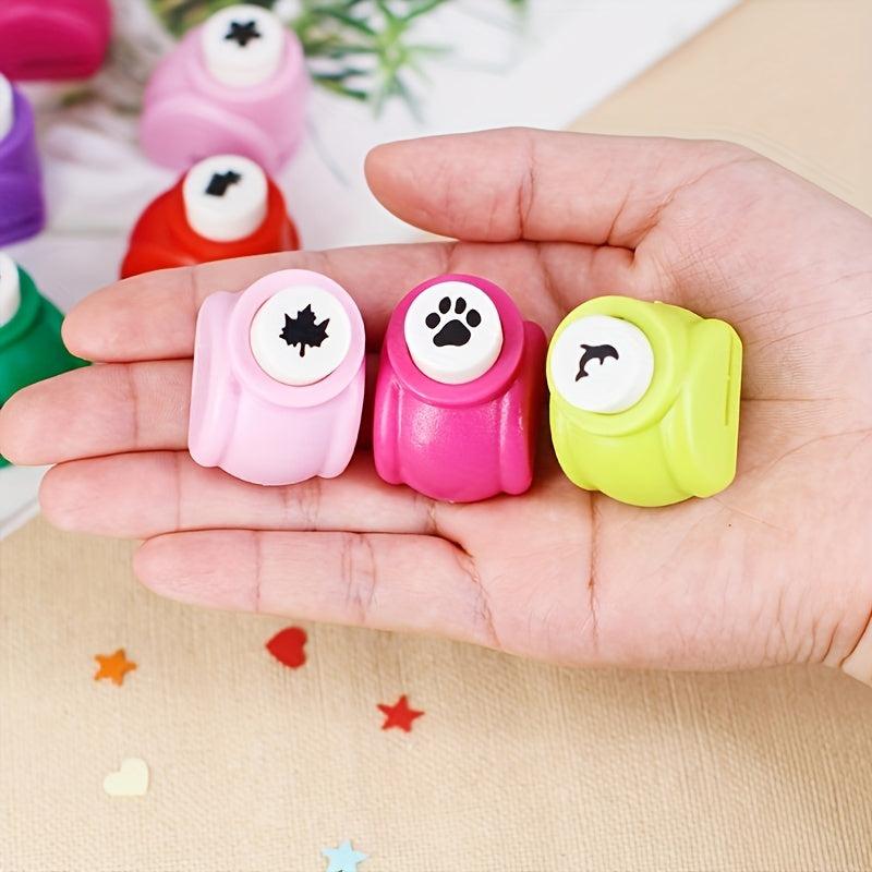 4pcs Craft Hole Punch Shape Set Kids Small Paper Punching Machine DIY