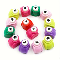 4pcs Craft Hole Punch Shape Set Kids Small Paper Punching Machine DIY