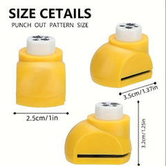 4pcs Craft Hole Punch Shape Set Kids Small Paper Punching Machine DIY