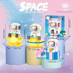 Space Astronaut Model with LED Lighting Building Blocks Toy