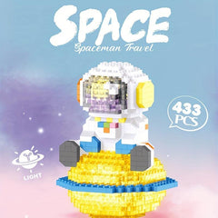 Space Astronaut Model with LED Lighting Building Blocks Toy