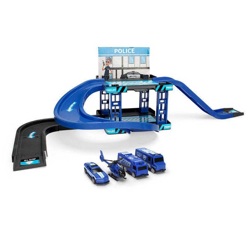 Educational DIY Engineering Parking Lot Track Car Toys