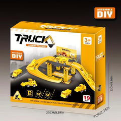 Educational DIY Engineering Parking Lot Track Car Toys