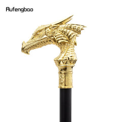 Golden Dragon Head Walking Cane Decorative Gentleman Cosplay Cane 36 61inch