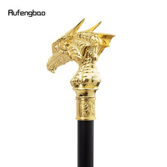Golden Dragon Head Walking Cane Decorative Gentleman Cosplay Cane 36 61inch
