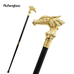 Golden Dragon Head Walking Cane Decorative Gentleman Cosplay Cane 36 61inch