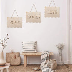 12pcs Unfinished Wood Sign Plates for DIY Crafts