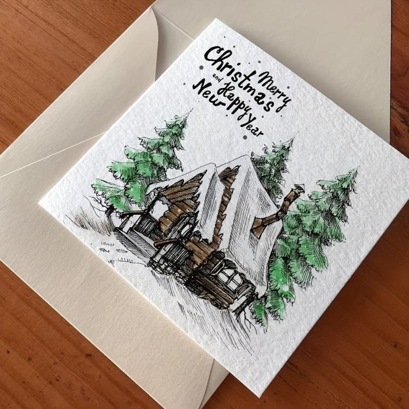 Christmas Transparent Silicone Stamps - Festive Crafting Decor