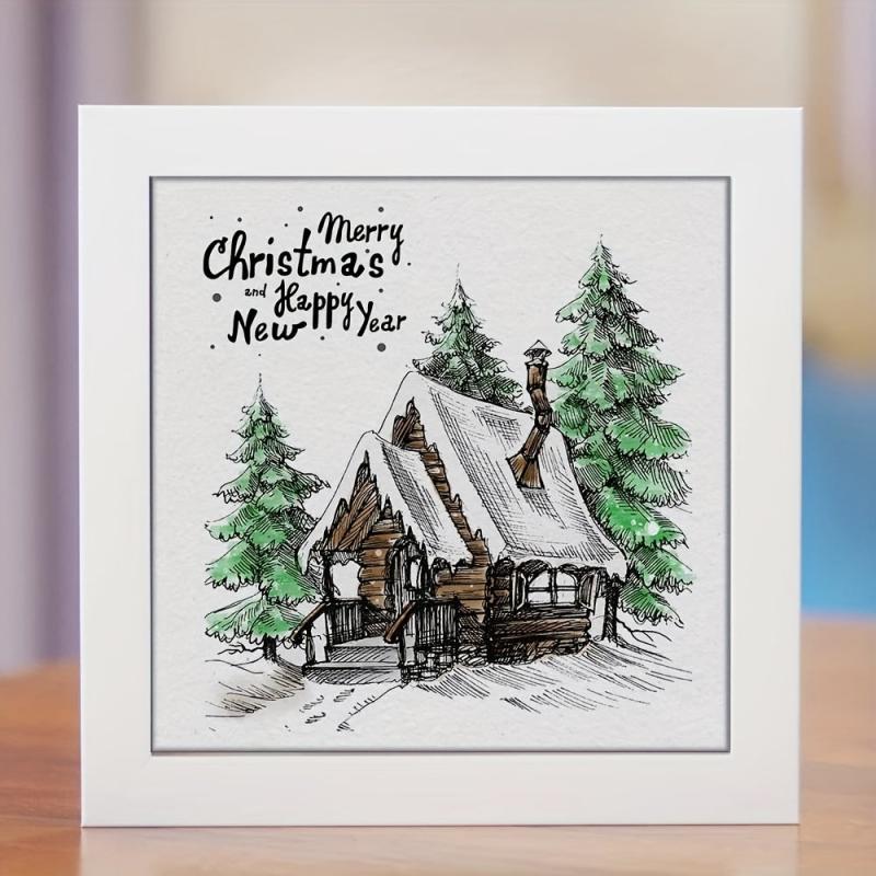 Christmas Transparent Silicone Stamps - Festive Crafting Decor