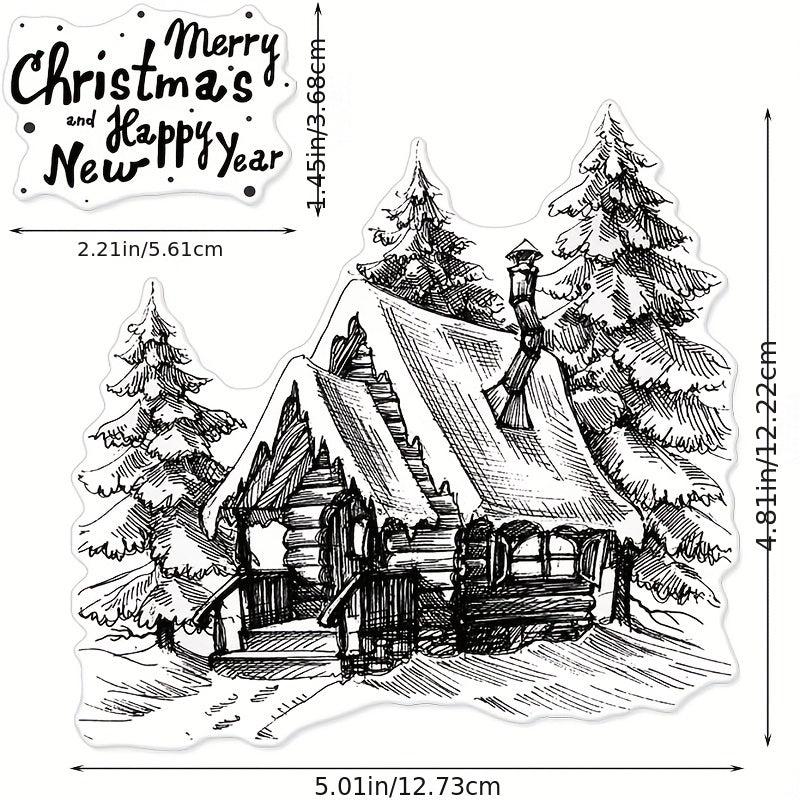 Christmas Transparent Silicone Stamps - Festive Crafting Decor