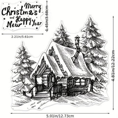 Christmas Transparent Silicone Stamps - Festive Crafting Decor