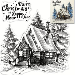 Christmas Transparent Silicone Stamps - Festive Crafting Decor