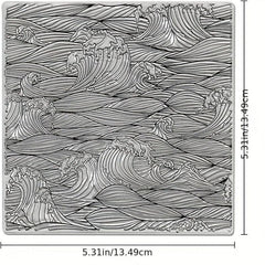Ocean Waves Clear Stamps for Card Making Decoration DIY Scrapbooking