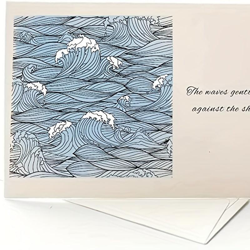 Ocean Waves Clear Stamps for Card Making Decoration DIY Scrapbooking