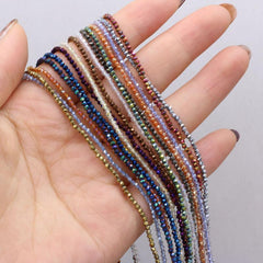 10 Strand Random Faceted 2mm 3mm Stone Beads for Jewelry Making