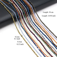 10 Strand Random Faceted 2mm 3mm Stone Beads for Jewelry Making