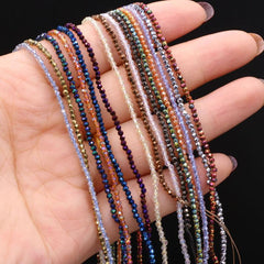 10 Strand Random Faceted 2mm 3mm Stone Beads for Jewelry Making
