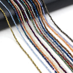 10 Strand Random Faceted 2mm 3mm Stone Beads for Jewelry Making