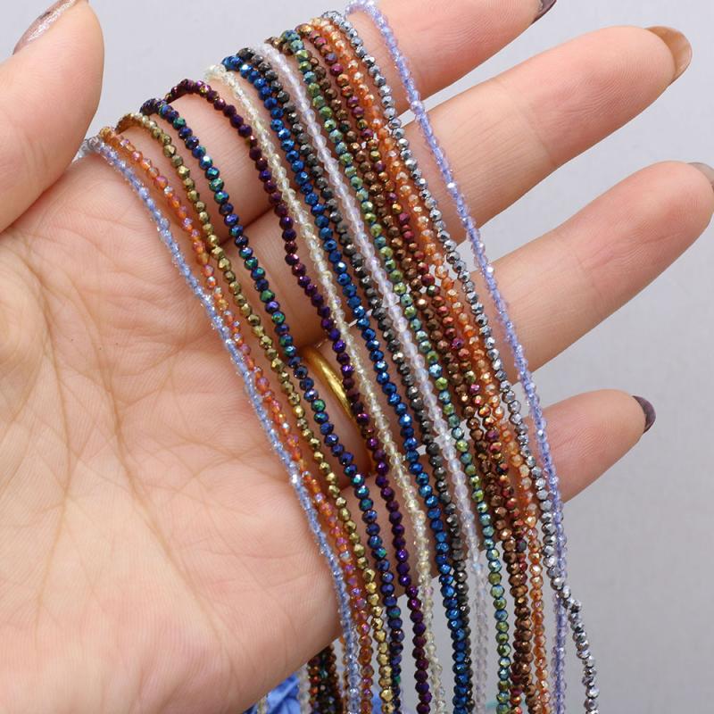 10 Strand Random Faceted 2mm 3mm Stone Beads for Jewelry Making