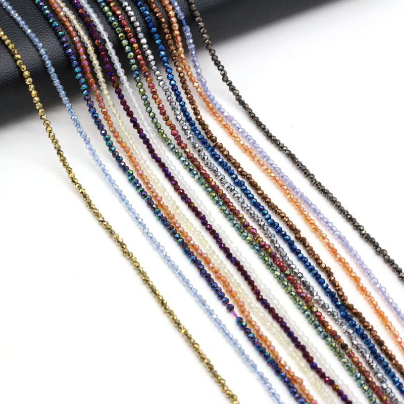 10 Strand Random Faceted 2mm 3mm Stone Beads for Jewelry Making