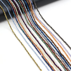 10 Strand Random Faceted 2mm 3mm Stone Beads for Jewelry Making