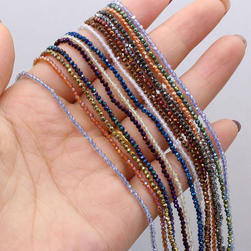 10 Strand Random Faceted 2mm 3mm Stone Beads for Jewelry Making
