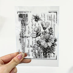 Elegant Vintage Silicone Stamp for Crafts