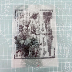 Elegant Vintage Silicone Stamp for Crafts