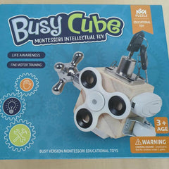 Interactive Cube Toy for Toddlers Sensory Busy Board Educational Music Toy