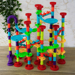142Pcs Marble Run Track Toys Building Blocks Games Christmas Gift
