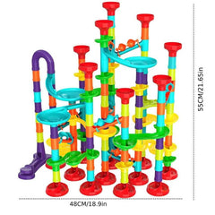 142Pcs Marble Run Track Toys Building Blocks Games Christmas Gift