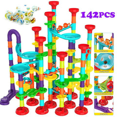 142Pcs Marble Run Track Toys Building Blocks Games Christmas Gift
