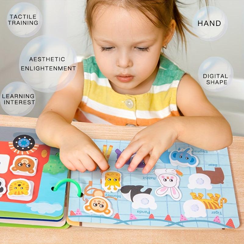 Kids Quiet Book Montessori Toy DIY Cognitive Matching Toy Preschoolers