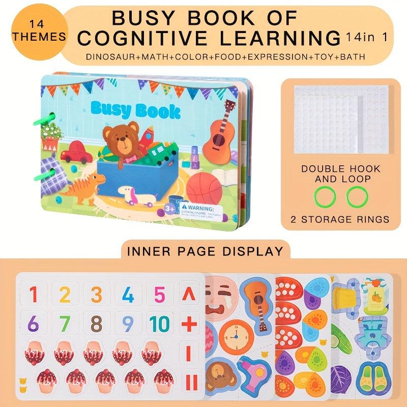 Kids Quiet Book Montessori Toy DIY Cognitive Matching Toy Preschoolers