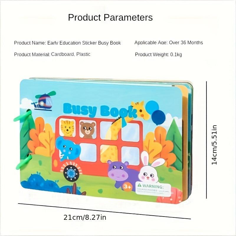 Kids Quiet Book Montessori Toy DIY Cognitive Matching Toy Preschoolers