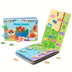 Kids Quiet Book Montessori Toy DIY Cognitive Matching Toy Preschoolers