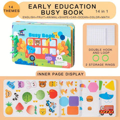 Kids Quiet Book Montessori Toy DIY Cognitive Matching Toy Preschoolers