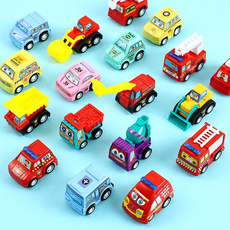 Children's Inertia Back Force Car Set 6 Pieces Engineering Car Baby Toy