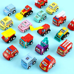 Children's Inertia Back Force Car Set 6 Pieces Engineering Car Baby Toy