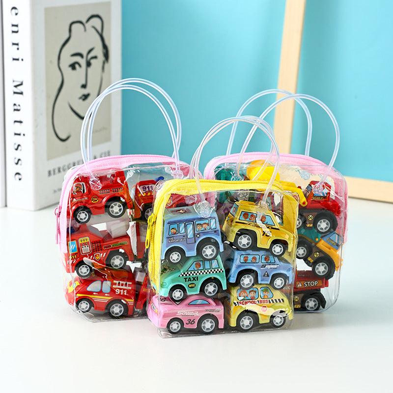 Children's Inertia Back Force Car Set 6 Pieces Engineering Car Baby Toy