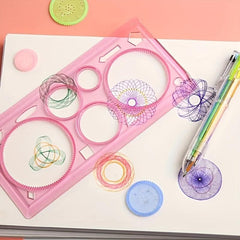 Creative Spirograph Ruler for Art Students and Children