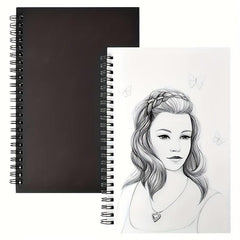 A5 Sketchbook Spiral Bound 50 Sheets Acid-Free Paper for Art and Letter Writing