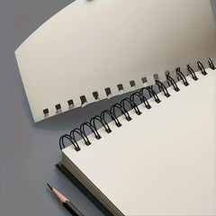 A5 Sketchbook Spiral Bound 50 Sheets Acid-Free Paper for Art and Letter Writing