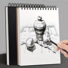 A5 Sketchbook Spiral Bound 50 Sheets Acid-Free Paper for Art and Letter Writing