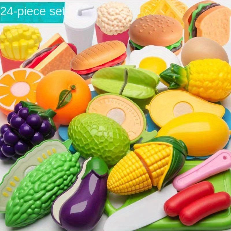Kids Vegetable and Fruit Cutting Toy Set