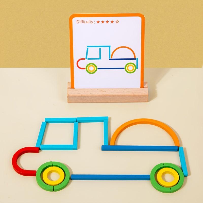 Sticks & Rings Puzzle Matching Toys for Toddlers