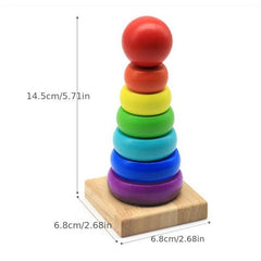 Rainbow Stacking Ring Tower Folding Cup Baby Toy