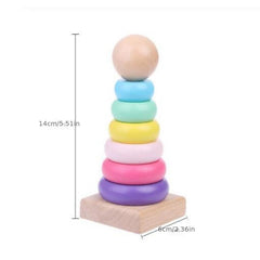 Rainbow Stacking Ring Tower Folding Cup Baby Toy