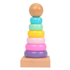 Rainbow Stacking Ring Tower Folding Cup Baby Toy